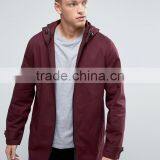 2017 Xinlan Manufacturer High Quality New Design Autumn Durable 100% Cotton Burgundy Running Casual Men Jacket thumbnail-1