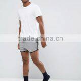 High Quality New Design Custom Drawstring Waistband Super Short 100% Cotton Jersey Fabric Grey Men's Board Sporting Shorts thumbnail-1