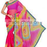 Printed Spray Designer Saree in Chiffon Fabric thumbnail-1