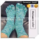 Breathable Colorful Mix Blend Yarn Bamboo Five Toe Socks thumbnail-3