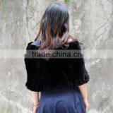 CX-B-76F Wholesale Scarf Supplier In-stock Cheapest Rex Rabbit Fur Shawl thumbnail-3
