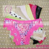 Stock panty sexy charming fancy pattern with lace