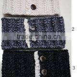 Fashion Hot Designer Knitted Lace Button Acrylic New Headband thumbnail-1
