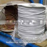 Brown and White Colour Flat Leather Shoe Lace thumbnail-1