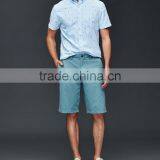 2016 Latest Design Fashion Bengal Stripe Short Sleeve Standard Fit Shirts thumbnail-5