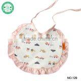 Ruffled Corner 100% Cotton Cute Baby Bibs thumbnail-4