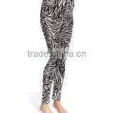 Fashionable Maternity Pants With Due Time Gray Zebra Over-Belly Maternity Leggings Trousers Women Wear WP80817-19 thumbnail-1
