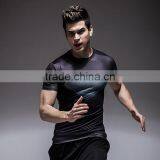 Mens Heat Transfer Printing Quick-dry Gym Shirt Men Fitness Wear thumbnail-1