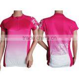 Hot Selling Wholesale Women Printed Outdoor Clothing Cycling Jersey thumbnail-3