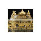 India 24K Gold Plated Crystal Golden Temple Model Sikh Religious Souvenir Gift thumbnail-3
