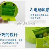 2017 New Summer Mini Creative Fan Portable Fan Toy With Candy Promotional Toys thumbnail-2
