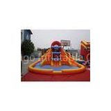 ODM Inflatable water trampoline with slide with durable 0.9MM PVC tarpaulin material