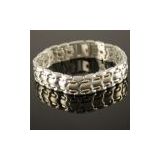 Orinoco titanium & steel Link Bracelet
