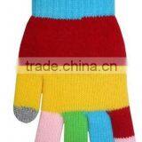 Wholesale Acrylic Cheap Custom Knit Touch Screen Gloves thumbnail-2