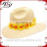 Daisy Chain Wide Brim Straw Hat