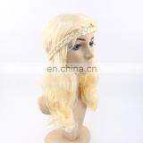 Golden Hair Braid Wigs European and American Girl Wigs thumbnail-2