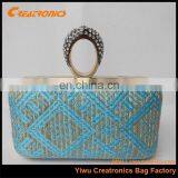 Fashionable Factory Directly Selling Cheap Lady Clutch Bag Made Of Straw Wholesale thumbnail-2