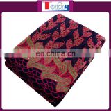 Purple color latest design 100% cotton african swiss voile lace fabric