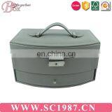 Pure and Clean White Large Capacity Jewelry Box With Irregular Mirror