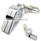 Whistle Pendant Metal Pocket Watch With Keychain thumbnail-1