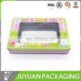 2015 New Style Cheap Empty Walmart Tin Gift Box With Window for Sale