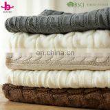 Hot Selling High Quality 100% Cotton/Acrylic Cable Knit Decorative One Layer Multifunction Throw Pillow Covers for Couch thumbnail-6
