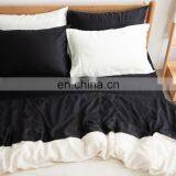 Cheap Black Solid Color Microfiber Queen King Size Comfort Bedroom Bedsheetbed Bed Sheet Set On Sale thumbnail-6