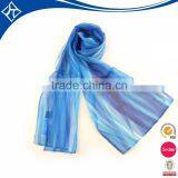 Good quality silk printing chiffon scarf