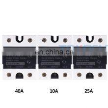 DC To AC SSR 40DA SSR 25DA 10DA Solid State Relay 4-32VDC Input 24-480VAC Output Solid State Relay Industrial Single Black SSR