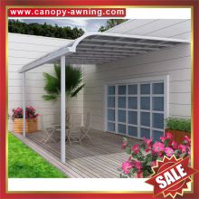 hot selling house patio terrace balcony alu aluminum polycarbonate pc canopy awning shelter cover canopies