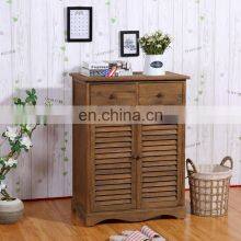 Modern Solid Wood Doorway Shoe Cabinet With Double Doors and Multi-layer Shoe Cabinet thumbnail-1