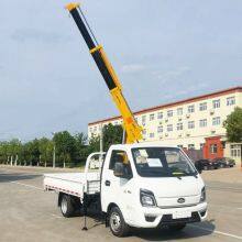 Low price mini truck mounted crane 1.3ton 1.8 ton telescopic or kunckle boom crane