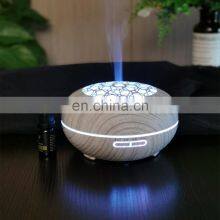 Artic Oak Humidifier Oil Diffuser Factory White Wood Romantic Light Ultrasonic Aroma Diffuser thumbnail-5