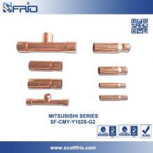 T Joint Refnet Joint Copper Branch Pipe Fitting For Mitsubishi Electric ME VRF Air Conditioning SF-CMY-102SS-G2