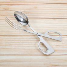 Stainless Steel Salad Servers Spoon Scissor Tong Serving Tong With Spoon Fork thumbnail-4