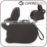 Lovely Bunny Genuine Leather Clutch Eye Catching Fashion Ladies Evening Clutch Bag Rabbit Leather Party Purse Made in China thumbnail-1