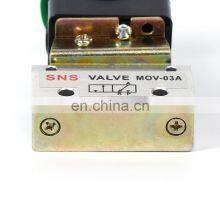SNS MOV Series Aluminum Alloy Pneumatic Hand Control Air Mechanical Valve With Push Button thumbnail-4