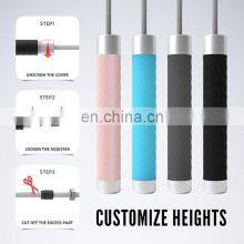 Professional Adjustable Weighted Jump Rope With Aluminum Alloy Handle and Silicone Handle Coat thumbnail-5