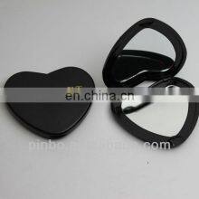 Customized Travel Double Side Folding Plastic Heart Shaped Compact Mirror thumbnail-5