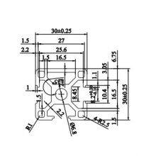 MK-8-3030J Aluminium Extrusion Profile Frame T Slot 3030 Custom Extruded Black Anodized for 3D Printer Factory Price thumbnail-2