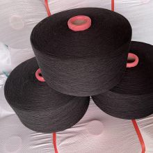 ne6s black 6 Cylindrical tube 35% poly & 65% cotton blended yarn gloves yarn
