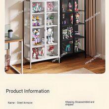 HN-W236 Wholesale Professional Figure Cabinet, High Strength Refined Steel, Breathing Light & Silent Hinge for Nuremberg Collectors, OEM/ODM thumbnail-3