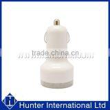 Tailor-Made White Dual USB Bullet Car Charger thumbnail-2