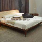 American Country Style Solid Wood King Size Bedroom Furniture Set thumbnail-5