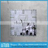 Square Antique Wall Clock for Living Room