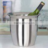2016 Red Stainless Steel Ice Bucket Wine Ice Bucket for Bar