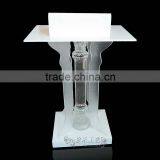 Acrylic Lectern With Crystal Column/ Cheap Acrylic Pulpit thumbnail-3