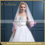 Belly Dance Silk Face Indian Muslin Wedding Veil thumbnail-1