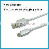 2 in 1 Usb Cable Multi-function Two-sided Usb Cable and Wire Suitable for Both IPhone and Samsung thumbnail-3