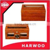 Customized Wood Panetela Cigar Box With the Glass Window